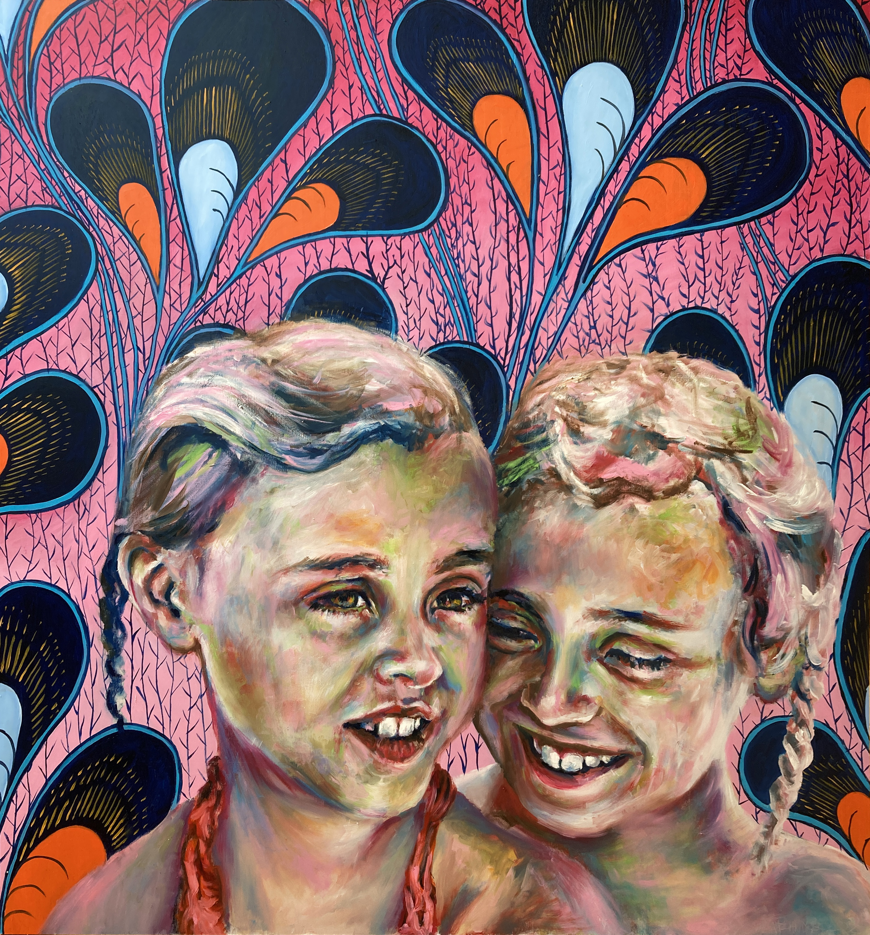 les jumelles 110x100cm