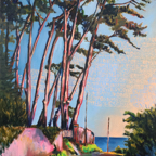 La brume rosée 125x70cm